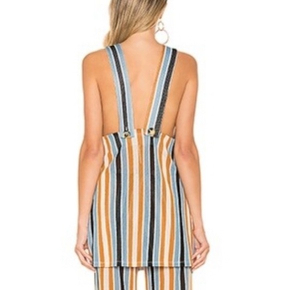 Free People Bridget Stripe Tank Top Mustard - Picture 3 of 12